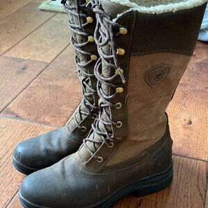 Ariat Ladies Wythburn Winter Waterproof Thinsulated Dark Brown Boots Sz6b